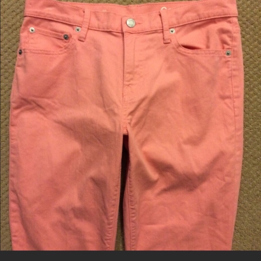 GAP 1969 jeans.  Peach.  Sz 28